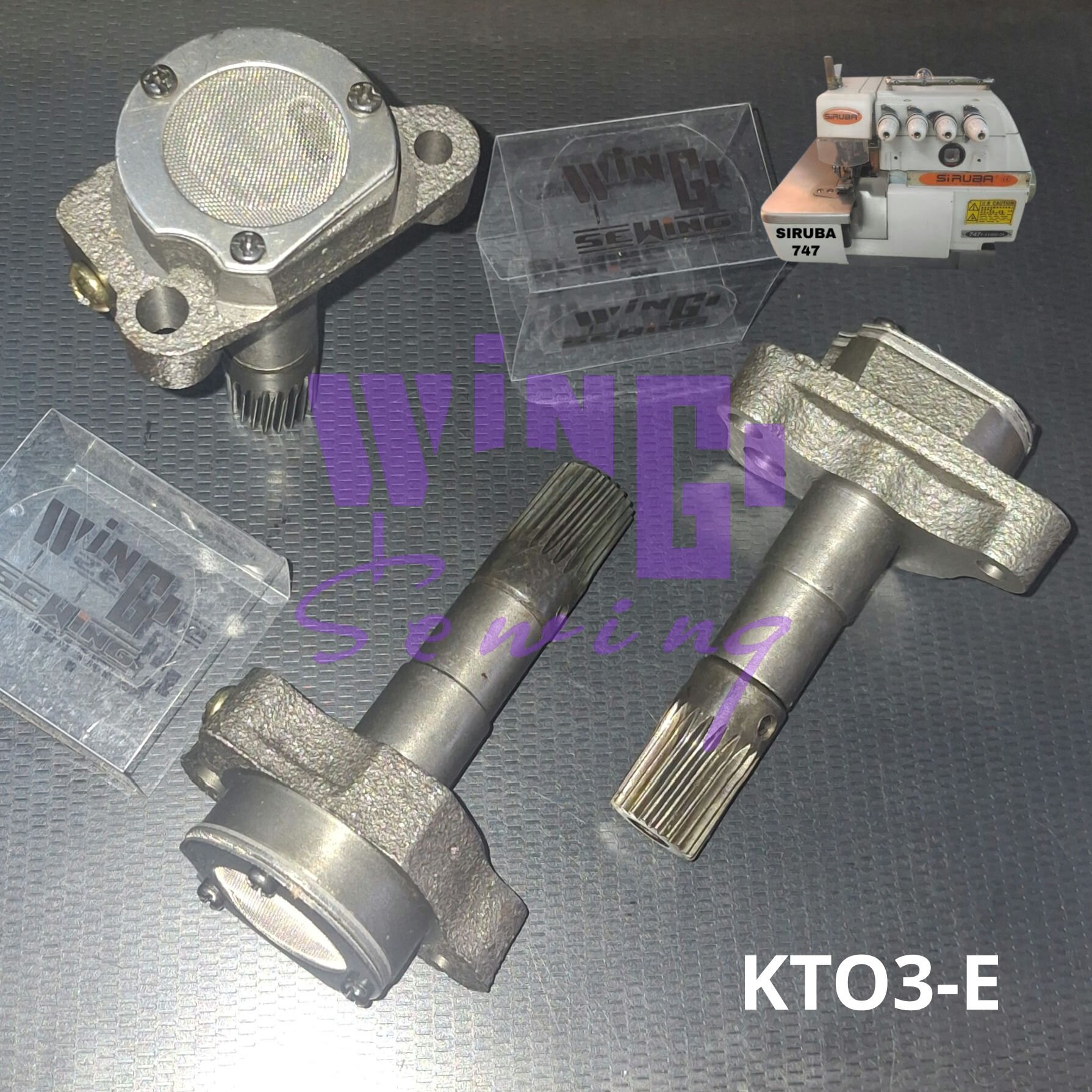 KT03E SIRUBA Pompa Oli Set Oil Pump Mesin Jahit Obras Industri TYPICAL JACK SIMARU SHUNFA