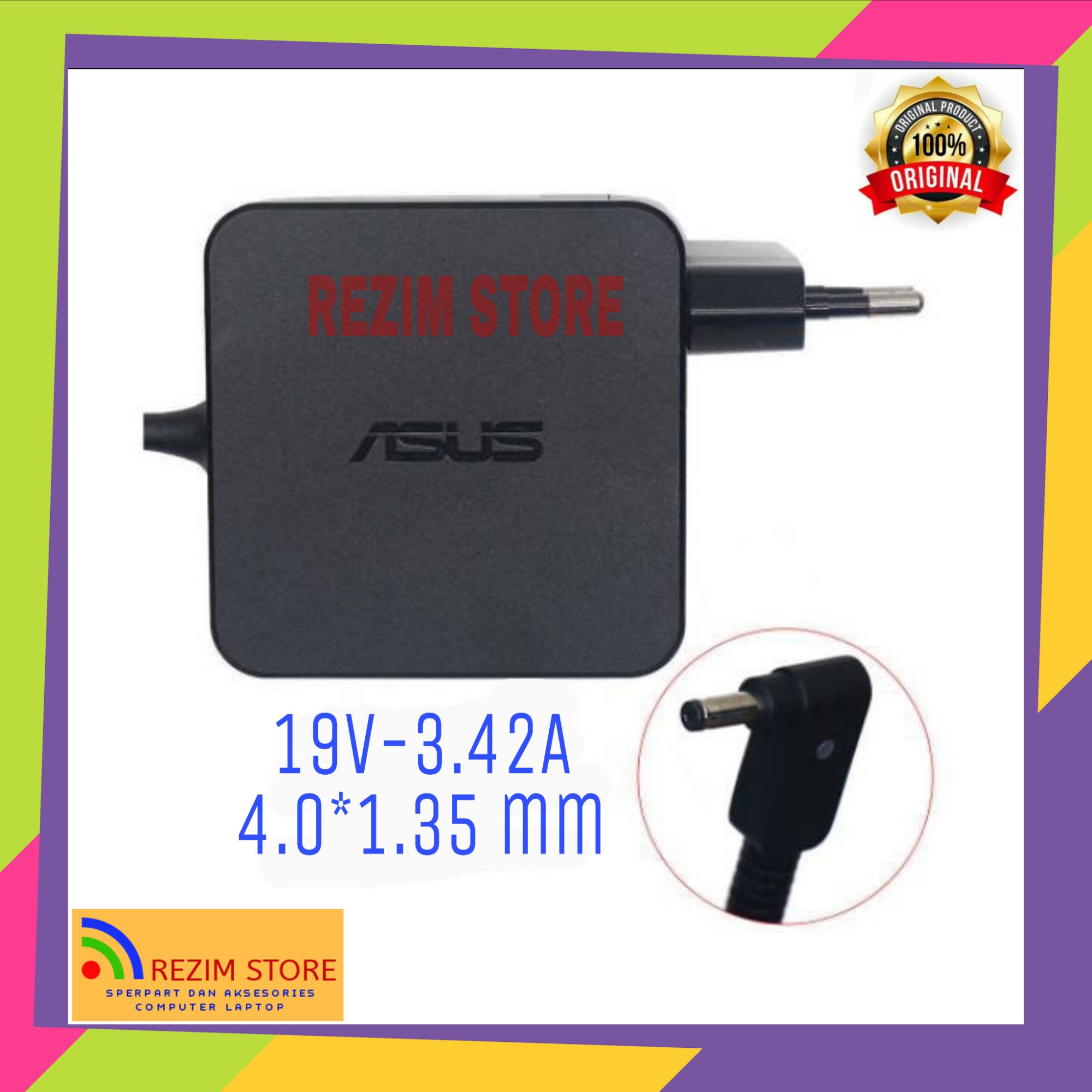 ADAPTOR CHARGER ASUS ZENBOOK UX303U UX303UA UX303UB UX330U 19V 3.42A