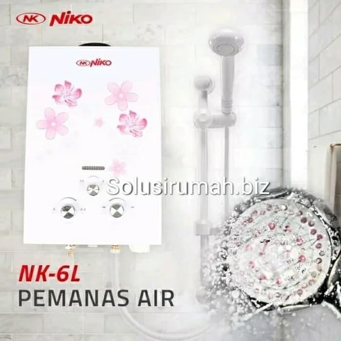 Niko Water Heater Gas Instan Pemanas Air Gas NK 6L non LED tanpa led ya