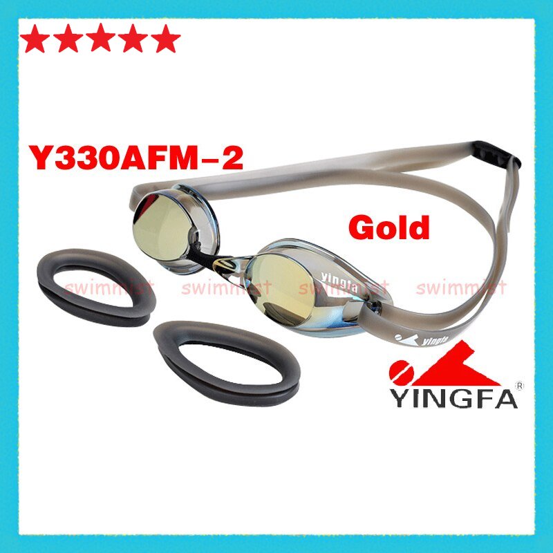 Yingfa Goggle RENANG Profesional Swimming Goggles Anak Dewasa Mirror Dilepas Y330AFM Kacamata Renang Speeds Antifog &UV Shield