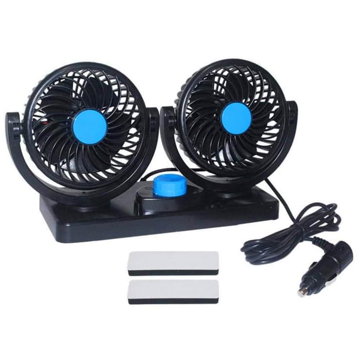 Kipas Angin Mobil Ganda Fan HXT303 - Hitam