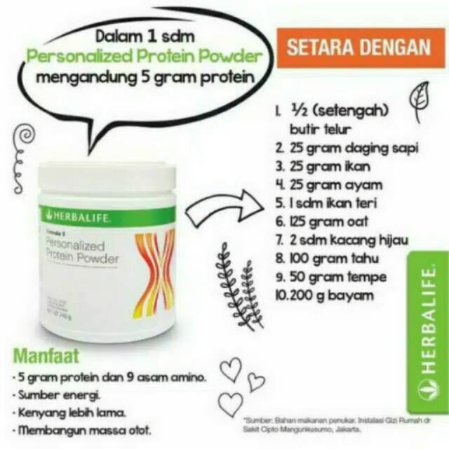 PPP Herbalife Whey Protein penambah massa otot dan pembakar Lemak original