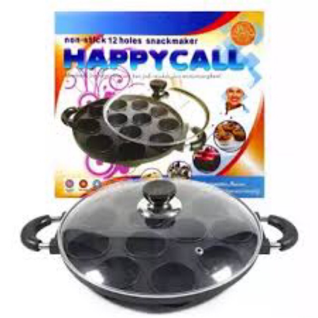 ORIGINAL cetakan kue 12 lubang datar HAPPYCALL