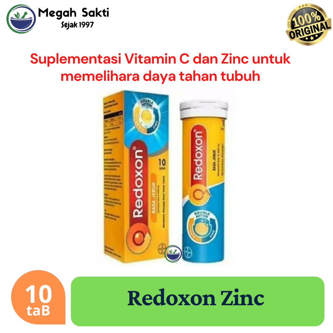 Redoxon Effervescent 10 Tablet - Suplemen Imunitas Tubuh Bayer