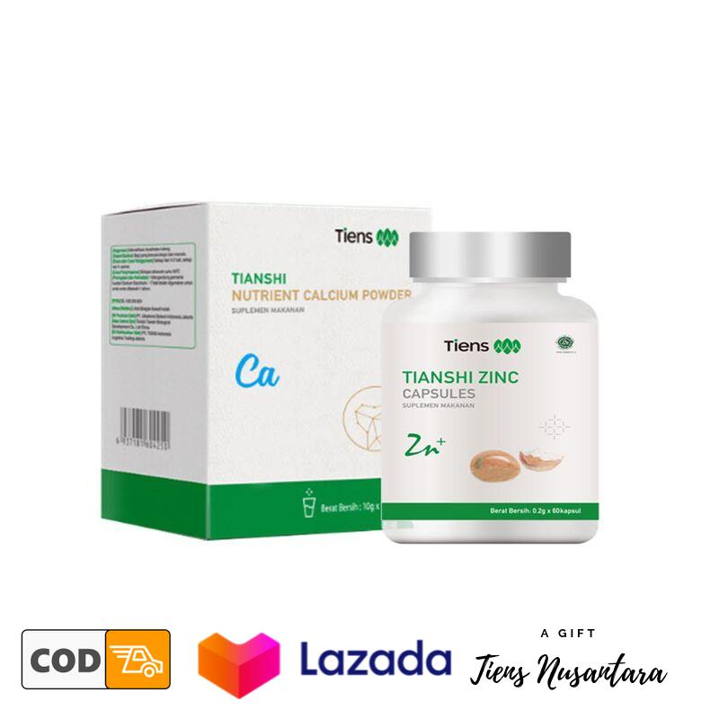 Tiens Suplemen Peninggi Badan / Obat Peninggi Badan / Susu Tinggi kalsium Peninggi Badan / Paket 10 hari Kalsium + Zinc Super Premium Asli original