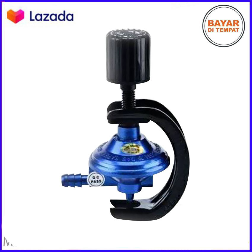 Regulator Gas DESTEC COM 201-S Pengaman Putar Aman Anti Bocor 201S SNI
