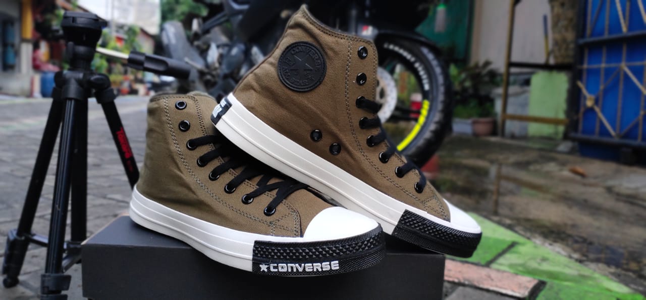 BERLAN SHOP~SEPATU DEWASA CONVRSEE BROWN HIGH/TINGGI