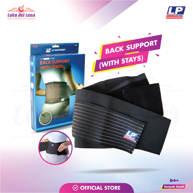 Dekker Lumbar Sacro LP SUPPORT LP 919 BACK SUPPORT (With Stays)