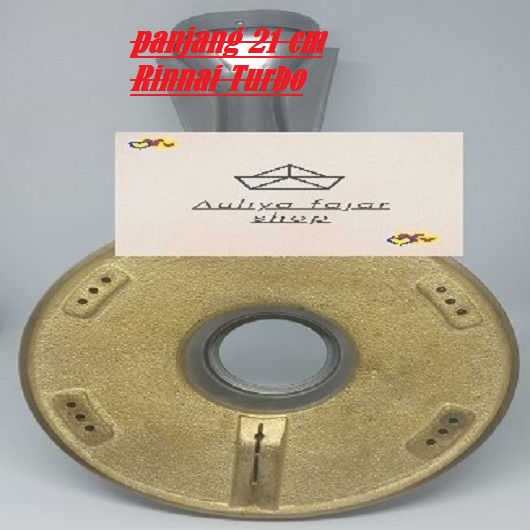 Cerobong + Burner kuningan Kompor Gas Rinnai TURBO panjang/ baru RI-511T RI-712T dan RI-712TG