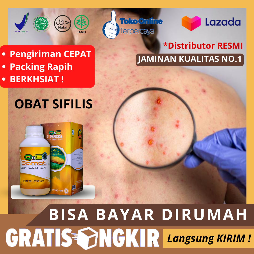 Salep Sifilis Obat Sipilis Sifilis Penyakit Infeksi Saluran Kemih Kencing Nanah GONORE SOLUSI menghilangkan Ruam Sifilis dengan QnC Jelly Gamat 100% BERKHASIAT/ BISA COD