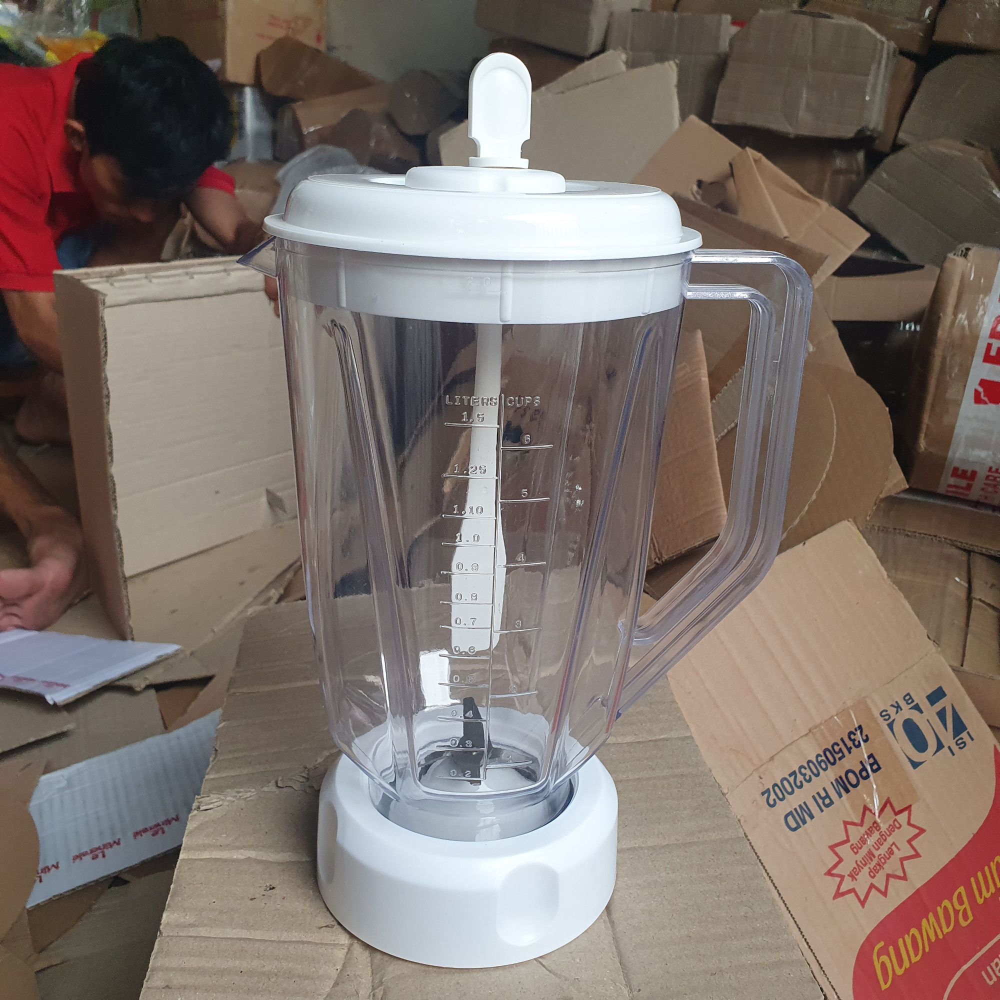 set gelas blender Philips HR 2815 plastik jadul