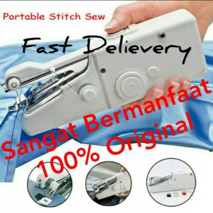 Mesin Jahit Tangan - Electrik Handy Stitch Portable Sewing Hand