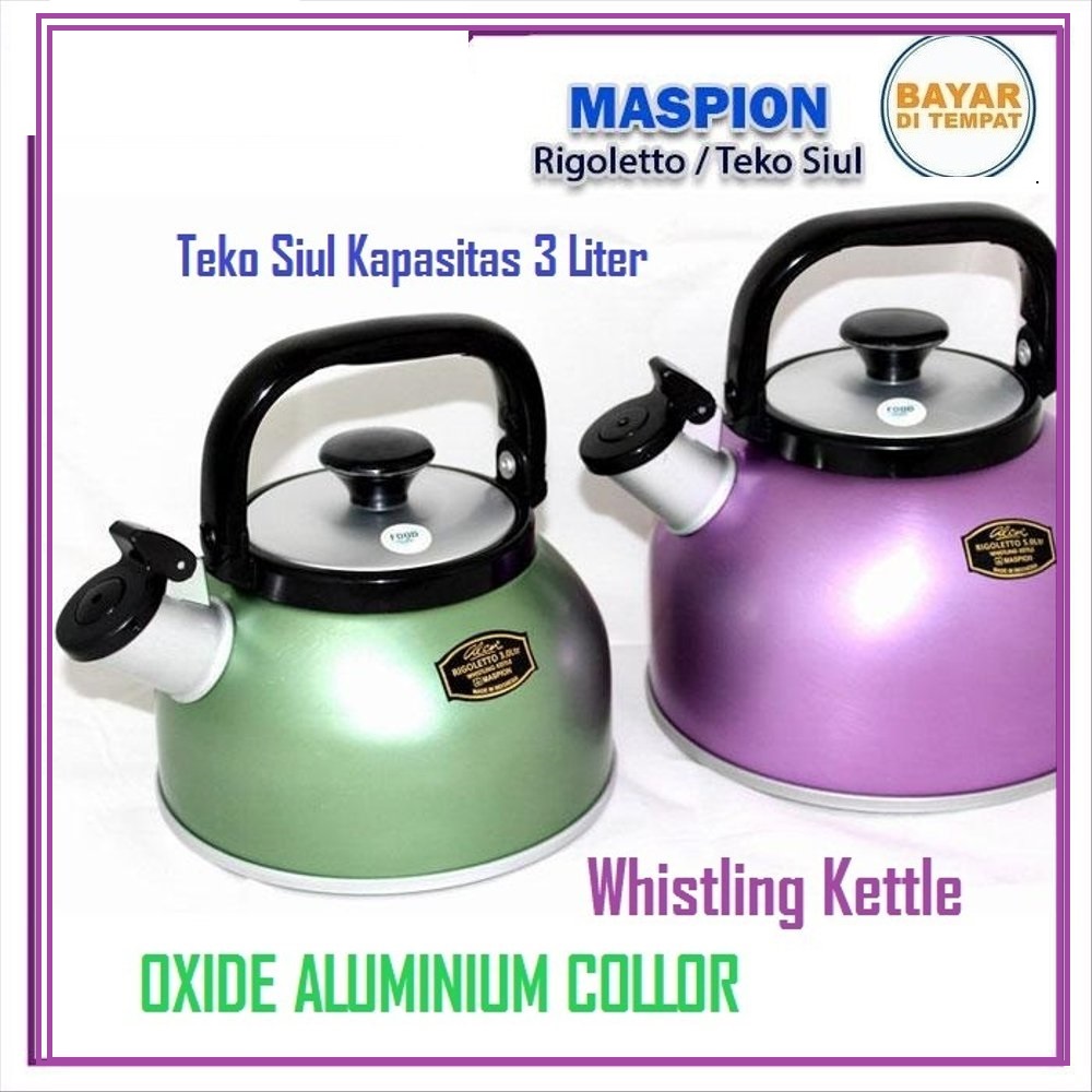 Kettle Whistle/Teko Siul Maspion Rigoletto Kapasitas 3 Liter ORIGINAL