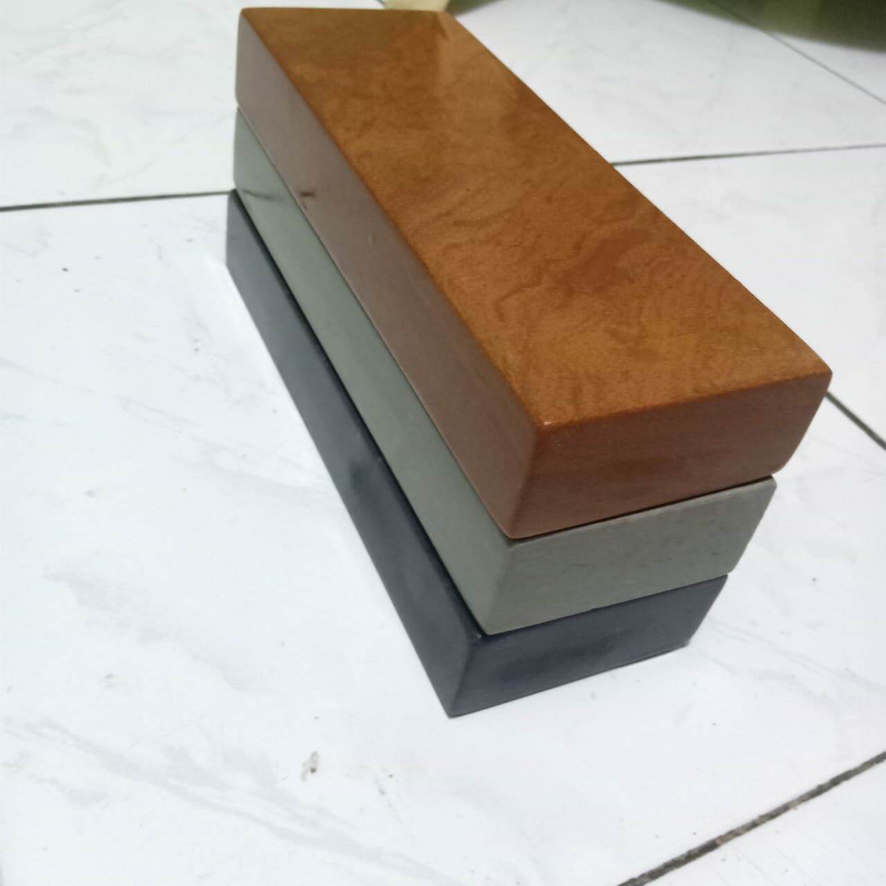 ASAHAN KANG AHMAD Batu Asah Asli Alam 1 paket isi 3 batu ukuran 20x7x3cm