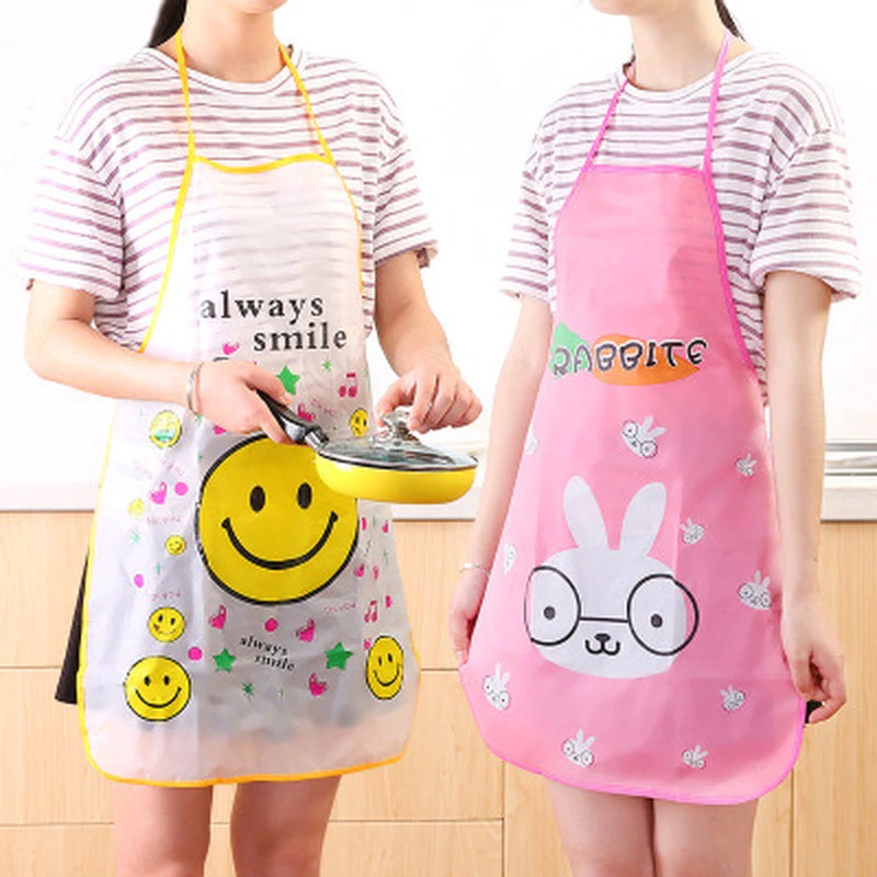 LD-C135 Celemek Masak Anti Air Apron Masak Waterproof Celemek Dapur Karakter Kartun Lucu Murah