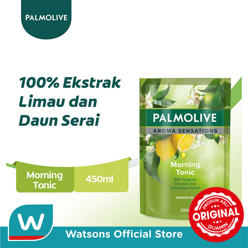 Palmolive Aroma Sensations Shower Gel Morning Tonic Pouch 450ml - Sabun Mandi Cair