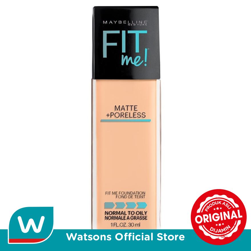 MAYBELLINE Fit Me! Matte + Poreless Foundation 125 Nude Beige