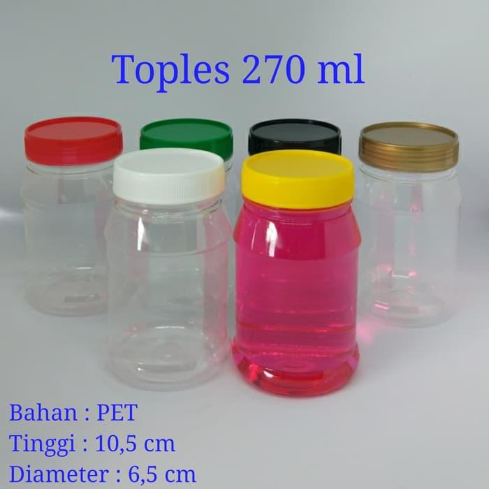 Toples Plastik 270 ml Isi 20 Biji / Toples Sambal / Toples Bumbu