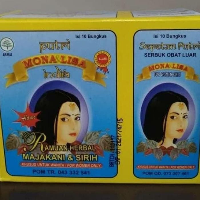 monalisa india kapsul isi 10 pcs plus serbuk cebok