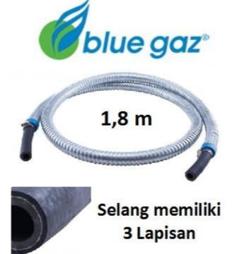 SELANG ORI Regulator BLUE GAZ 18 Meter SNI Asli LPG Gas