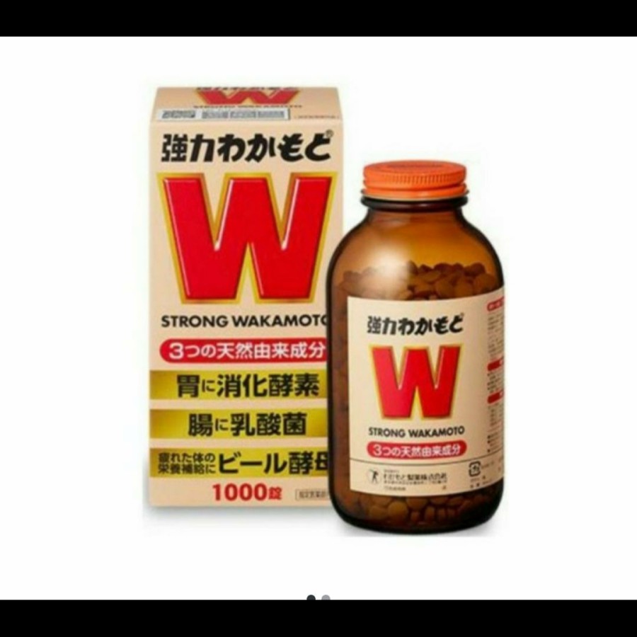 Strong Wakamoto 1000 tablet Supplement/Vitamin Maag / Nyeri Lambung 100% | Supplement Kesehatan Pencernaan dan Lambung | Strong Wakamoto 1000 tablet Supplement/Vitamin Maag / Nyeri Lambung  100% | Sup