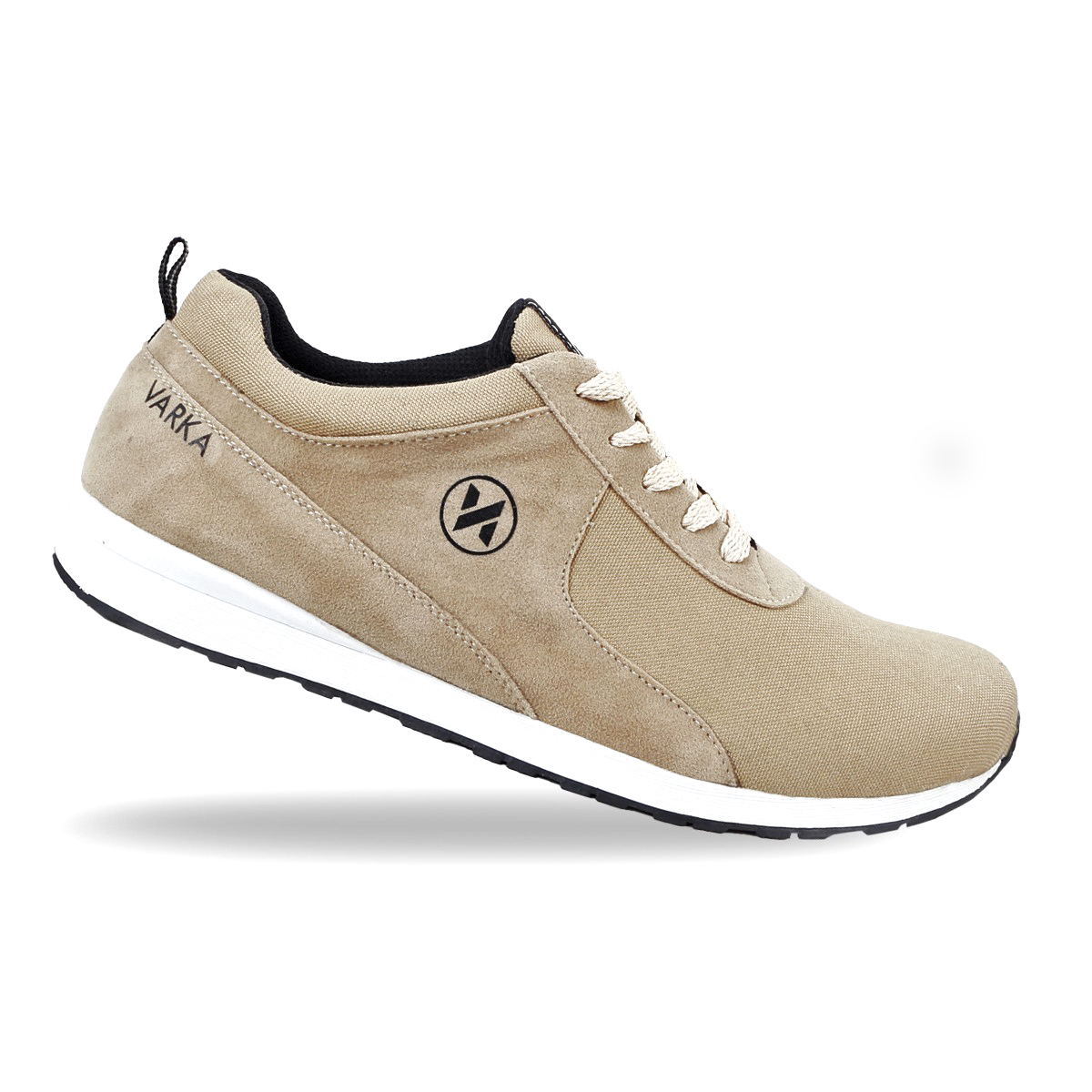 Sepatu Sneakers Pria V 2501 Brand Varka Sepatu Kets Olahraga Running Harga Murah Berkualitas Warna Krem