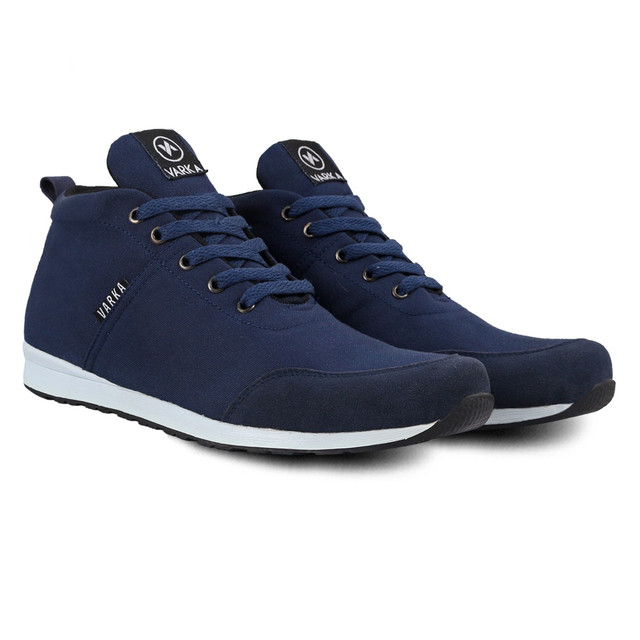 Sepatu Sneakers Pria V 4202 Brand Varka Sepatu Kets Olahraga Lari Joging Harga Murah Berkualitas Warna Navy