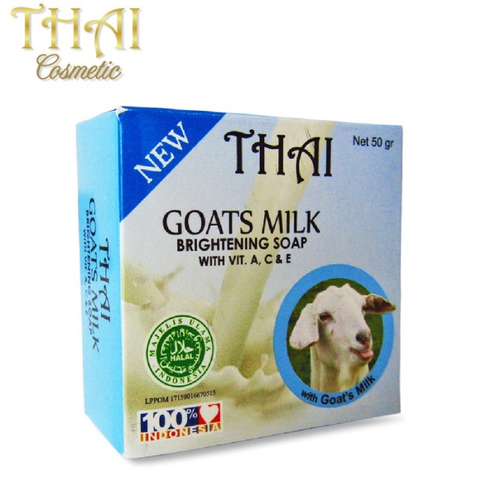 Sabun Susu Kambing THAI Goats Milk Soap 50gr Original Asli BPOM