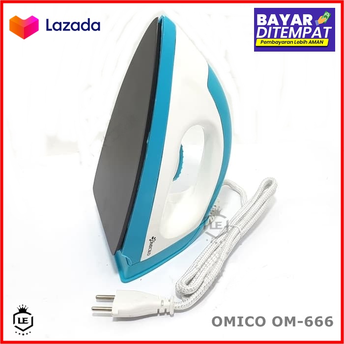 SETRIKA OMICKO OM-666 New Strika Panas Anti Lengket - Setrika Gosokan Model Terbaru