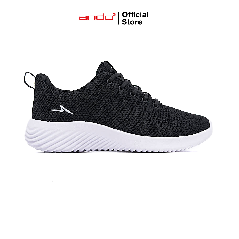Ando Official Sepatu Sneakers Irvine Pria Dewasa - Hitam/Putih