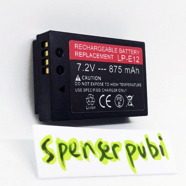 Baterai Canon EOS M10 M50 EOS M200 M100 EOS M EOS M2 EOS 100D Kiss X7 LP-E12 Battery High Quality