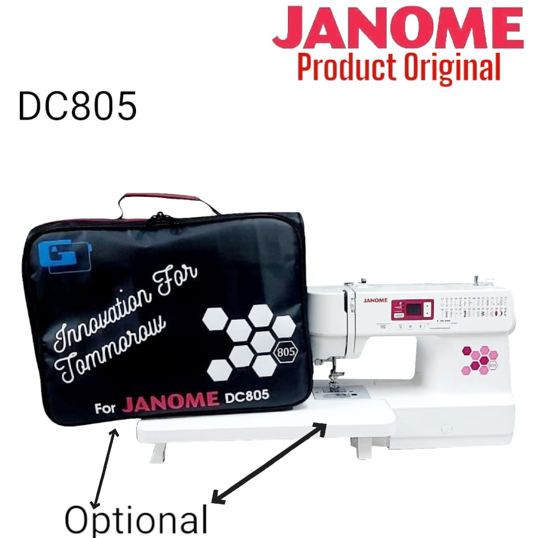 mesin jahit terbaru - mesin jahit janome 805 paket meja dan tas