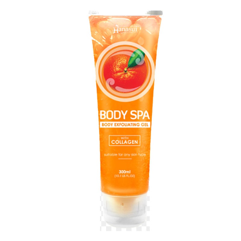 Hanasui Body Spa Exfoliating Gel With Collagen Peeling Gel | Perontok Daki Hanasui Original BPOM