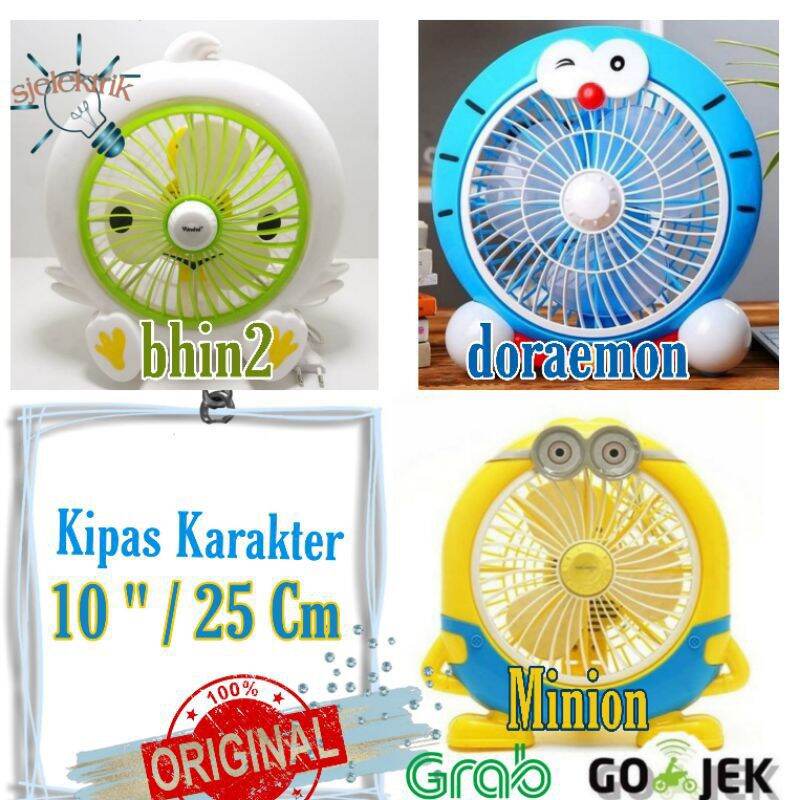Kipas Angin Portable Karakter Jumbo / Original Doraemon Lucu Cute / SX-168/ kipas angin jumbo