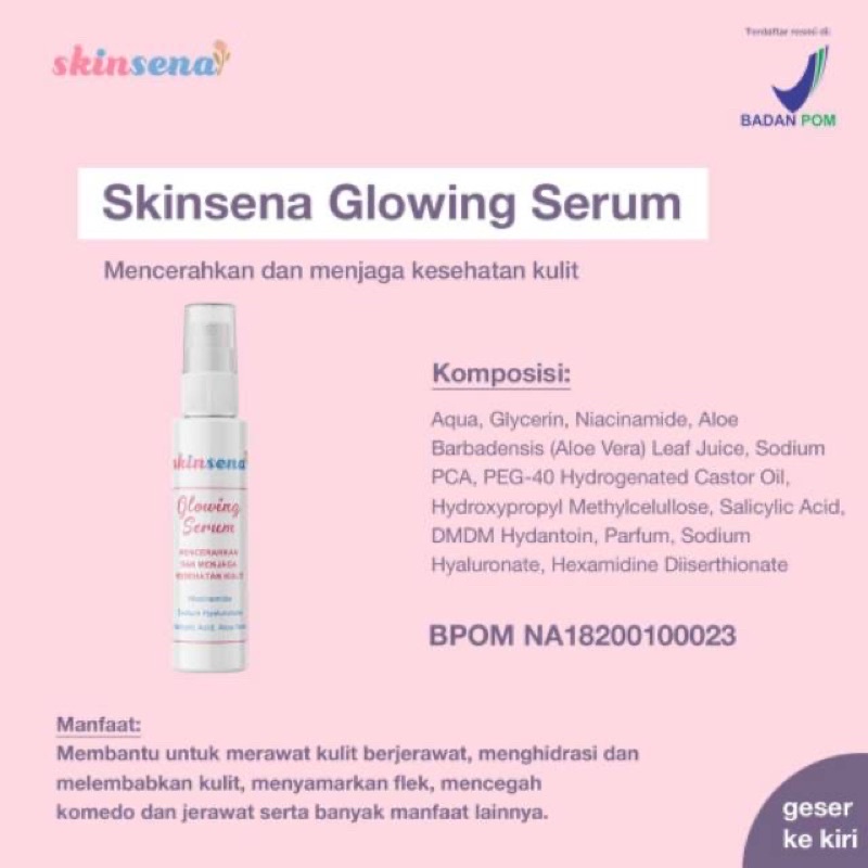 Skinsena Glowing Serum - BPOM