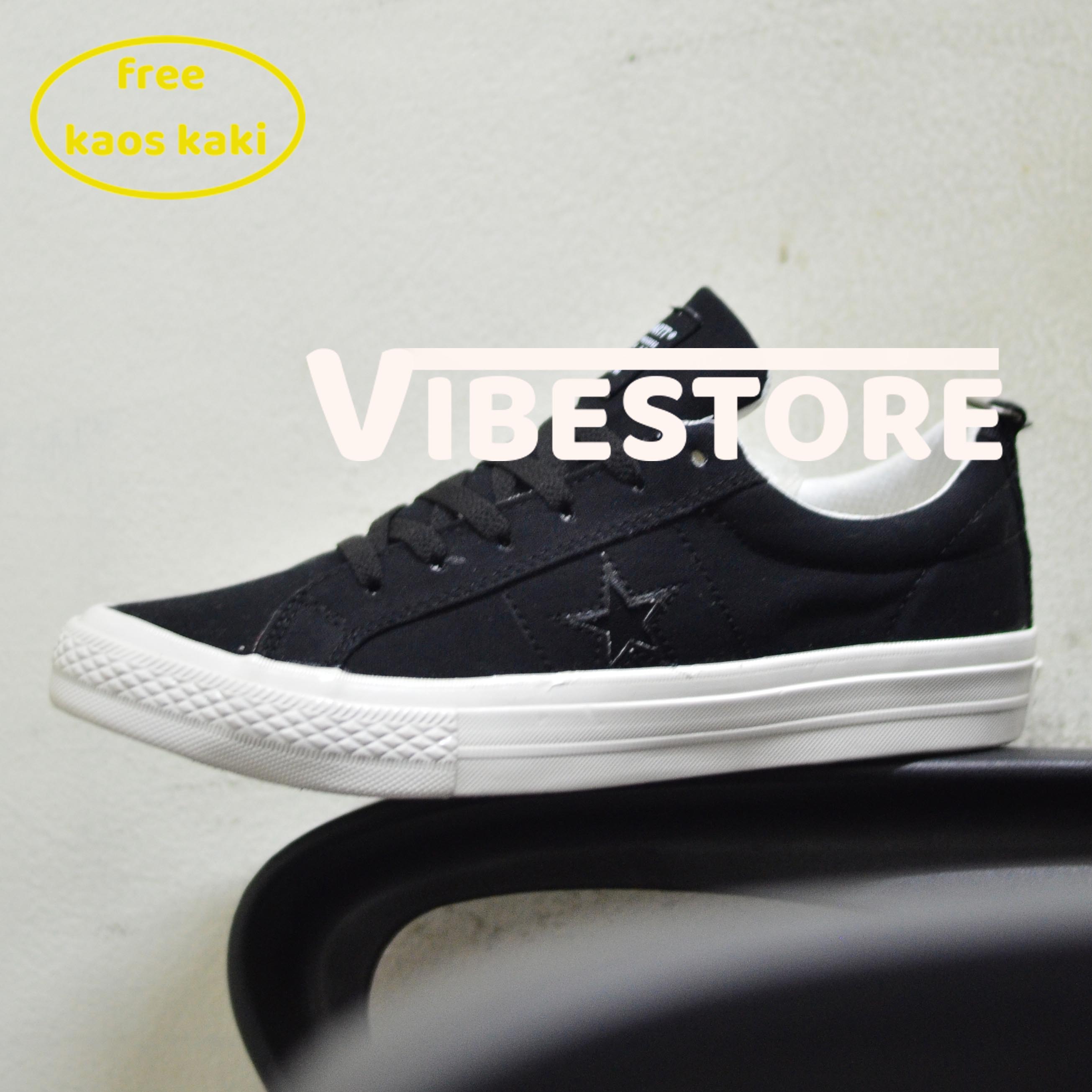 SEPATU SNEAKERS PRIA CARHATT WIP X CONVER53 1 STR BLACK WHITE CASUAL SKATE