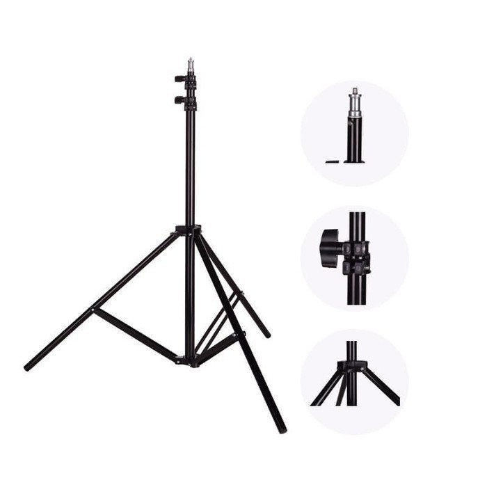TF-3130 Tripod 1.3 METER Stainless with 3x Extend Leg - Tripod 3130 + Free Holder U + Tripod Bag