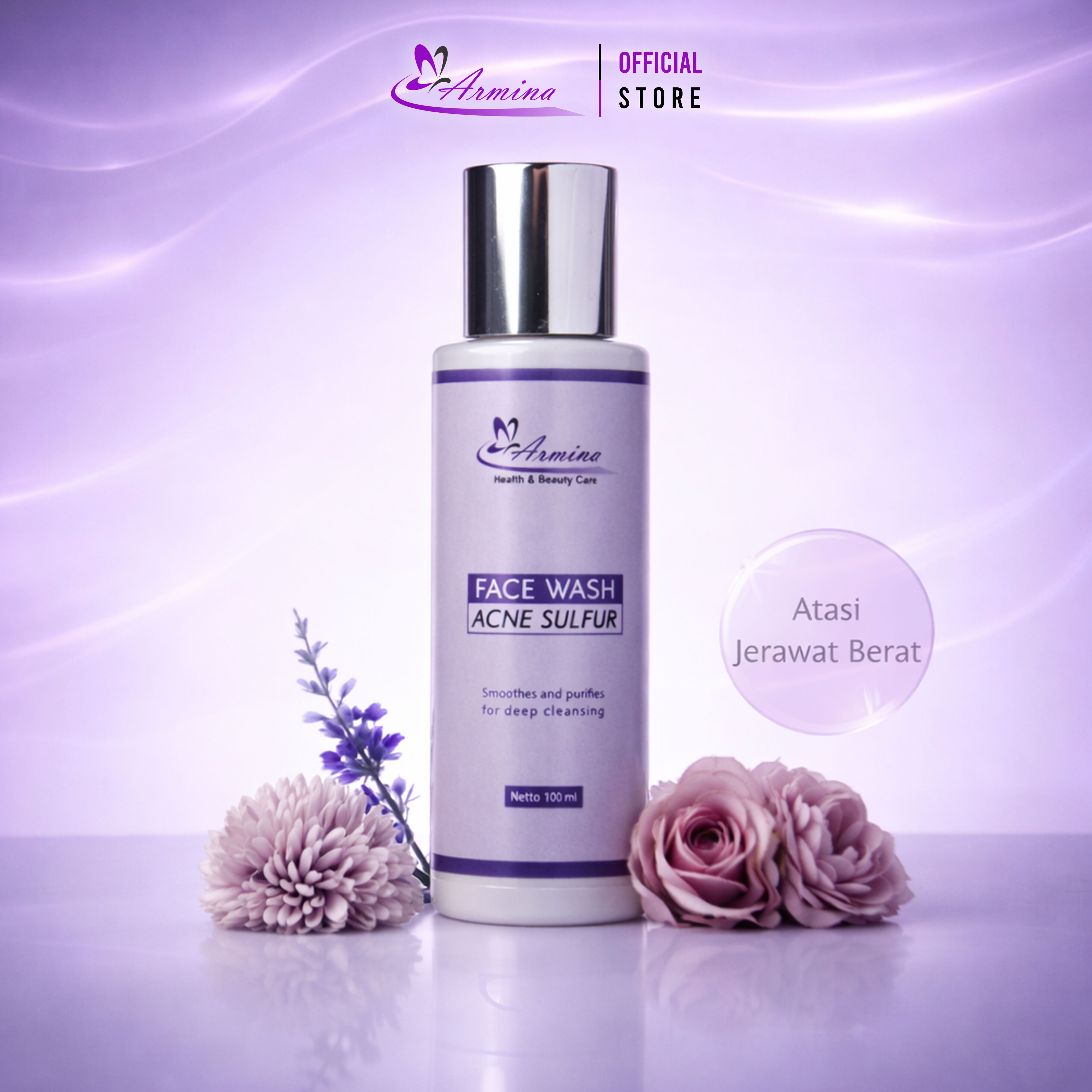 ARMINA - Acne Sulfur Face Wash Smoothes And Purifies 100ml