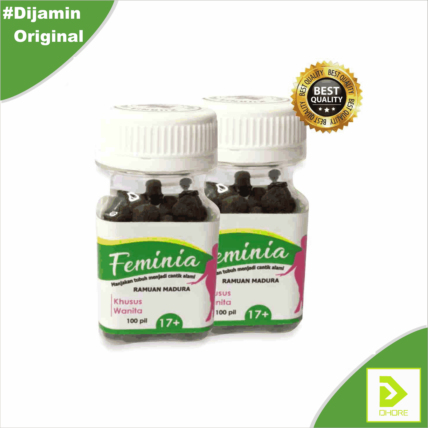 jamu Ramuan madura Feminia Firdaus Menormalkan Hormon Estrogen Isi 100 Pil