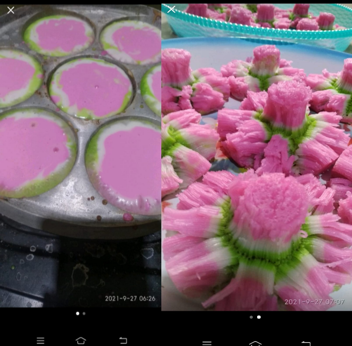 CETAKAN BIKANG MAWAR JUMBO/CETAKAN BIKA AMBON PLUS TUTUP DAN SUTIL KUE