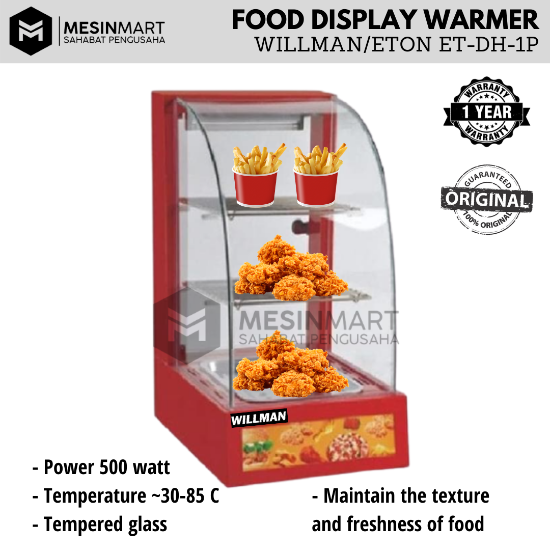 Warming Showcase/ Display Penghangat Makanan dengan Lampu