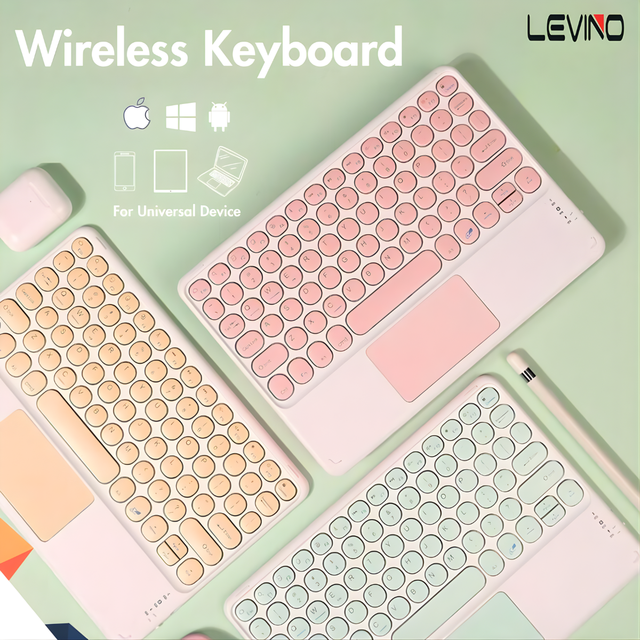LEVINO Keyboard Wireless Bluetooth Mini Keyboard Touchpad Universal For All Device/ IPad / Tablet 2023 Mouse Keyboard Wireless