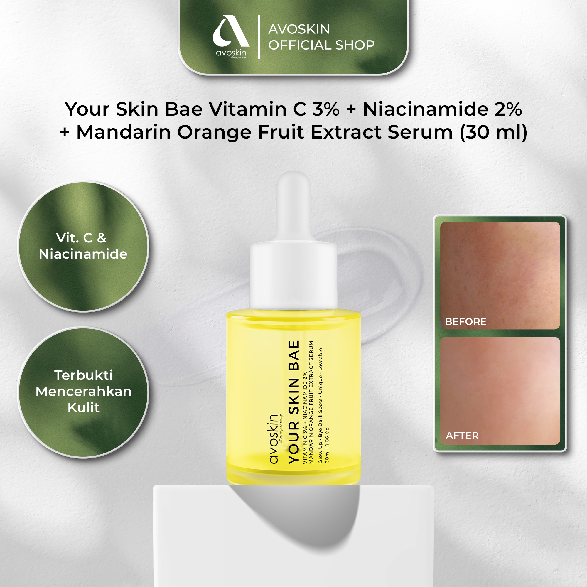 Serum Avoskin Your Skin Bae Vitamin C 30ml-Kulit Tampak Lebih Cerah