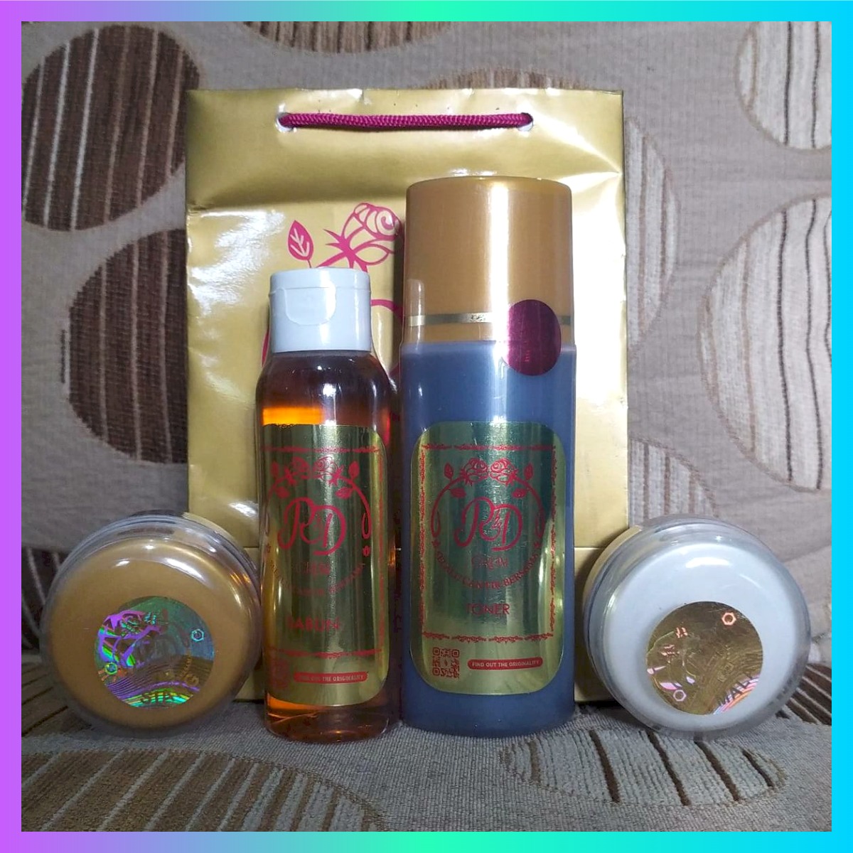 Paket Toner Cream RD 30gr Gold Lama Rinna Diazella