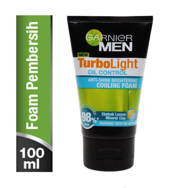 Garnier men turbolight oil control 100 ml / sabun cuci muka