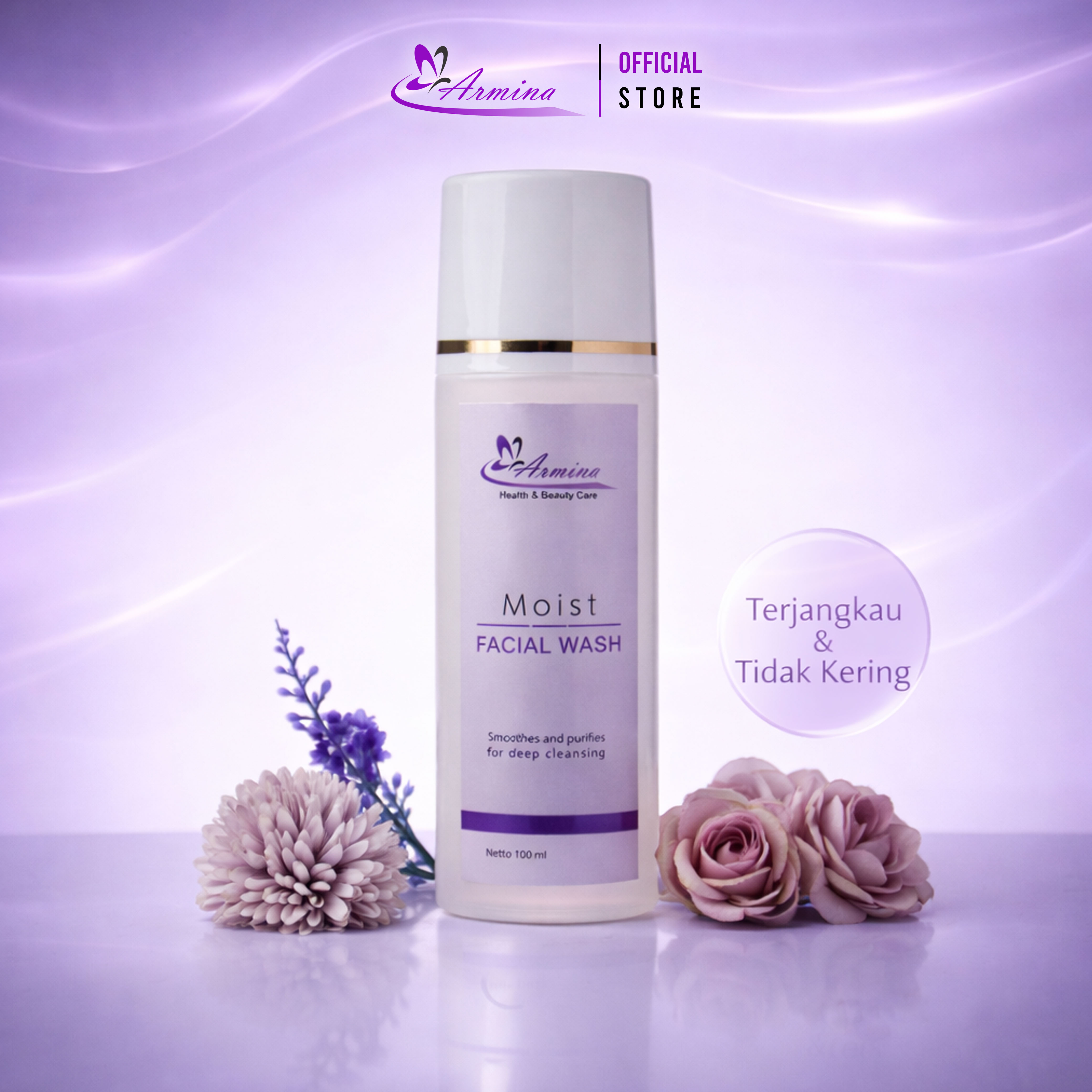 ARMINA - Moist Dry Face Wash Bronze Deep Cleansing 100ml