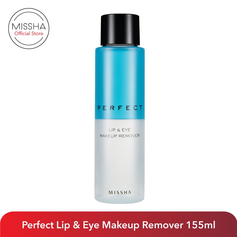 MISSHA Perfect Lip & Eye Make-Up Remover (155ml) pembersih makeup wajah makeup mata waterproof kulit sensitif Pembersih Makeup Muka Cosmetics Cleanser