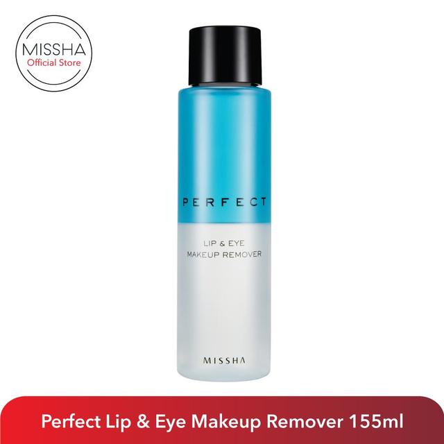 MISSHA Perfect Lip & Eye Make-Up Remover (155ml) pembersih makeup wajah makeup mata waterproof kulit sensitif Pembersih Makeup Muka Cosmetics Cleanser