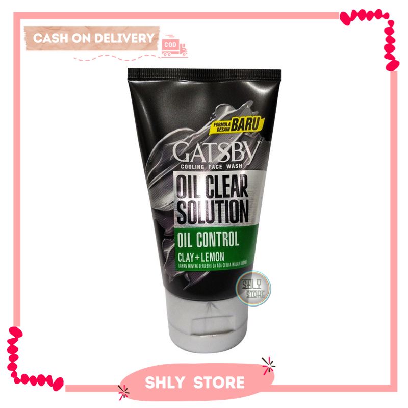 GATSBY Oil Clear Solution Cooling Face Wash 100 mL By Shly store