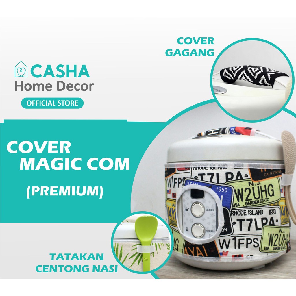 CASHA by Kayoo Indonesia - SARUNG MAGIC COM (PREMIUM) - MINIMALIS - DIJAMIN TEBAL -  COVER MAGIC COM